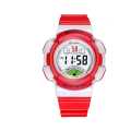 Mingrui Red/White Color Rubber Strap  Digital Watch For Kids. 