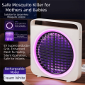 Portable 2400V High Voltage Electric Mosquito Killer UV Light Hanging/Free-standing Shock Mosquito Light Safe Charging Electric Fly Trap Light Indoor Use. 