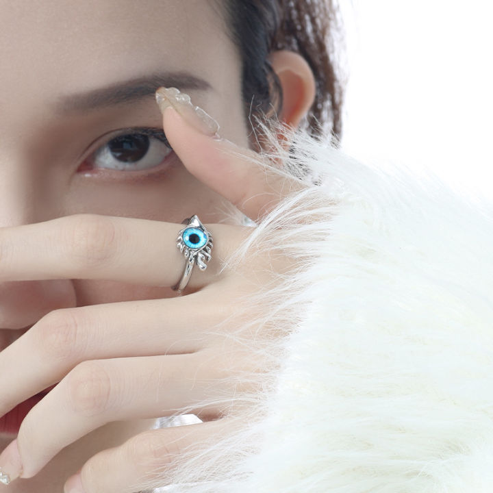 %E3%80%90Hottest%20Trends%E3%80%91Korean-style%20Devil's%20Eye%20Instagram%20Style%20Liquid%20Niche%20Design%20Simple%20Light%20Luxury%20High-end%20Color-free%20Open%20Ring%20for%20Women%20-%20Image%203