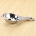 NAMUNY 2X Separator of Egg Yolk in Stainless Steel Separator White Egg Sieve Device Mini Kitchen Utensils (13 x 7 x 2.8 cm). 