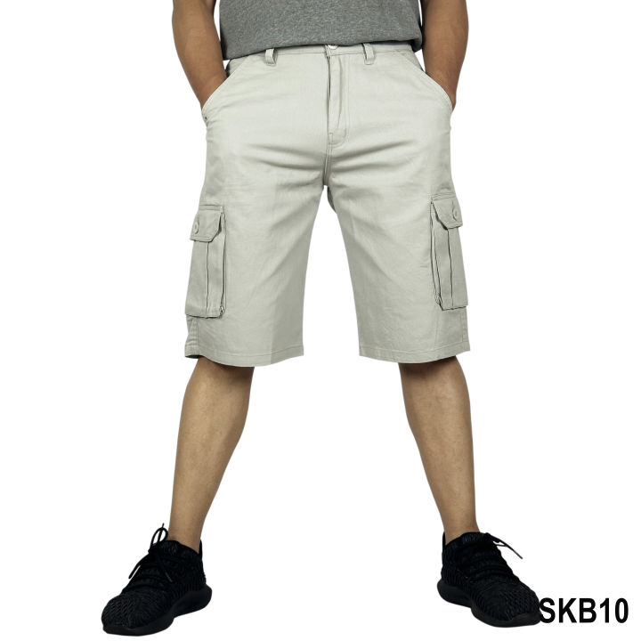 Summer Cotton Cargo Box Half Pant For Men (SKB10)All Colors