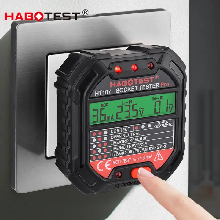 Tester%20RCD%20Check%20Phase%20Neutral%20Plug/Maker%20Tester%20Socket%20Test%20Digital%20HT106/HT107%20Socket%20Tester%20Voltage/British%20European%20Grounding%20NCV%20-%20Image%202