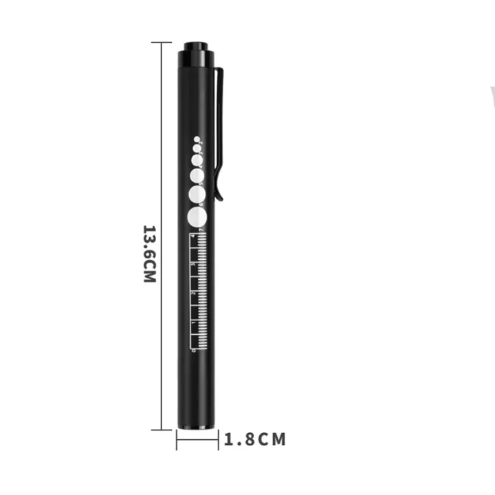 Rechargeable%20Pen%20Lights%20with%20Pupil%20Gauge%20&%20Ruler%20for%20Nurses%20Doctors,%20Echargeable,%202Pcs%20-%20Image%202