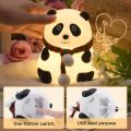cute Panda Night Light /silicon lamp panda /panda lamp/ 7-Color Changing. 