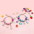 DIY Beaded Bracelet Set with Storage Box Girls Bracelet DIY Handmade Jewelry Making Kit Acrylic Hole Beads D. 