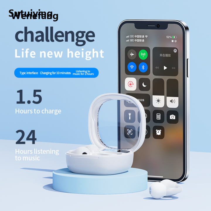 Wenefang Sutuiying TWS Wireless Headphones Bluetooth Earphones Earclip 2025 New 2025 Design Touch Control HD Earbuds Sports Headset