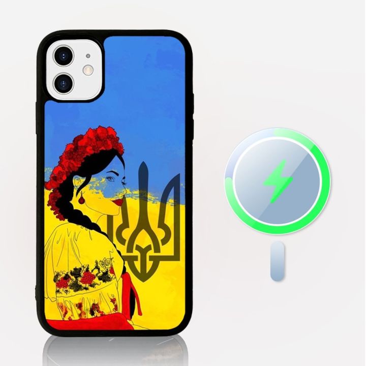 Ukraine%20Flag%20Ukrainian%20girl%20Phone%20Case%20Magesafe%20Magnetic%20Wireless%20Charge%20Case%20For%20iPhone%2011%2012%2013%2014%2015%20Pro%20Max%20Plus%20Mini%20-%20Image%202