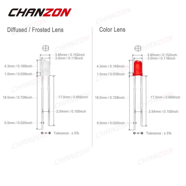 Diffused%203mm%20Led%20Diode%20Kit%20White%20Red%20Green%20Blue%20Yellow%20Orange%202V%203V%20Bulb%20Light%20Emitting%20Assortment%20Set%20Diy%20Arduino%20Circuit%20-%20Image%202