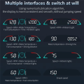 Car HD Head-Up Display OBD2 GPS Smart HUD Auto Digital Speedometer RPM Voltage Security Alarm Display. 