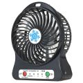 Mini Portable Fan Rechargeable Air Cooler 3 Modes Speed LED Lighting Function Desktop Fan. 