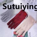 Sutuiying Thin Fashion Spandex Breathable Anti-UV Summer Sunscreen Dots Gloves Driving Gloves Women Gloves. 