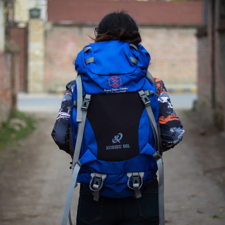 Bajrang 50L Climbing Hiking Camping Trekking Mountaineering Backpack With Attached Raincover