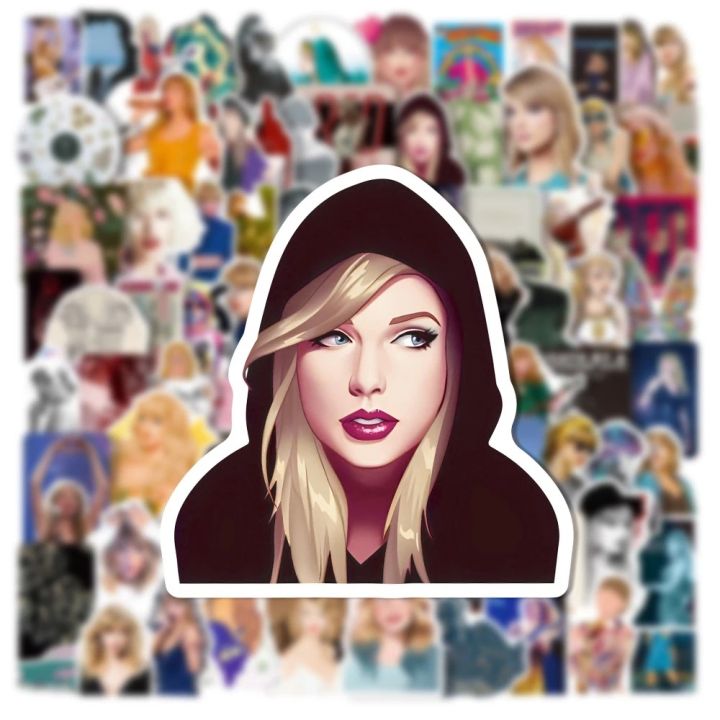 Artsy%20Home%20New%20Taylor%20Swift%20Sticker%20Pack%20for%20Laptops,%20Phones%20&%20More%20-%2025/50pcs%20Vinyl%20Decals%20in%20Assorted%20Designs%20-%20Image%202