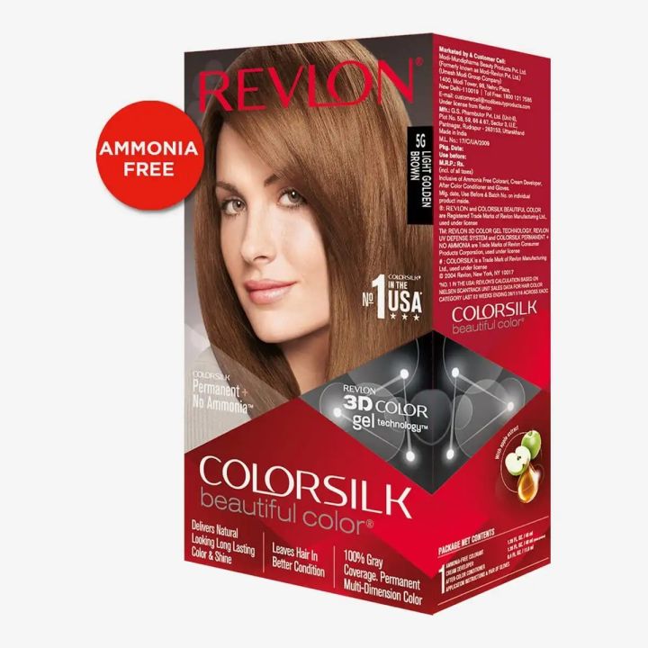 REVL0N Color Hair Color 5G Light Golden Brown (40ml+40ml+11.8ml)