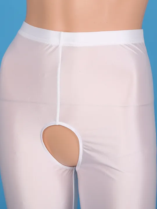 Womens%20Glossy%20Open%20Crotch%20Shorts%20Stretchy%20Smooth%20Elastic%20Waistband%20Leggings%20Slim%20Fit%20Short%20Pants%20Oil%20Shiny%20Boxer%20Shorts%20Panties%20-%20Image%205