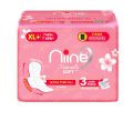 Niine Naturally Soft Ultra Thin XL+ Sanitary Napkins for Heavy Flow 50 Pads. 