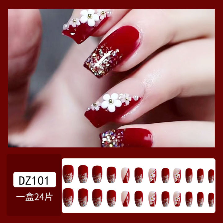 24%20Pieces%20Super%20Excellent%20Quality%20Press%20On%20Nails%20With%20Mini%20Manicure%20Set%20/%20Fake%20Nail%20For%20Party%20Wear%20/%20Artificial%20Nails%20For%20Gift%20-%20Image%204