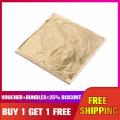 colorful [Buy 1 Get 1 Free]100Pcs Sheets Gold Leaf Foil Paper 14x14cm For Gilding Craft Decor. 