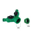 Y Connector Resealable Quick Coupling Drip Irrigation System Adapter 3-way Valve Mystic. 