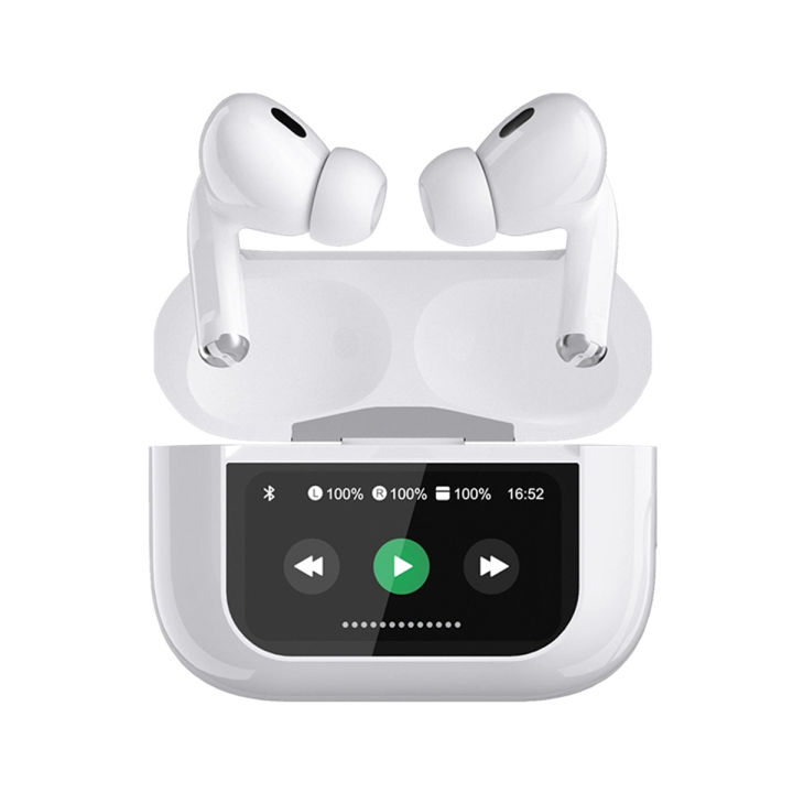 Vylon%20Airpods_Pro%20A9%20ANC/ENC%20Dauble%20Dark%20Noise%20Reduction%20Battery%20Display%20Touch%20Control%20Bass%20Boosted%20Sound%20Quality%20Bluetooth%20Wireless%20Earbuds%20For%20Android%20and%20iOS/Airpods%20pro/Airpods%20pro%20black/Ambie/Airpods%20-%20Image%202
