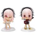 PVC Ornament Model Chassis Swimsuit Sonico Character 10CM Anime Super Work Set Q Version Doll Toy Gift Collection Box Material. 
