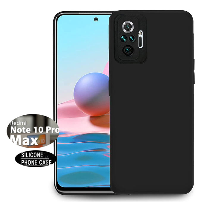 For Redmi Note 10 Pro / Max Case - Slim Fit Soft Silicone Phone Back Cover