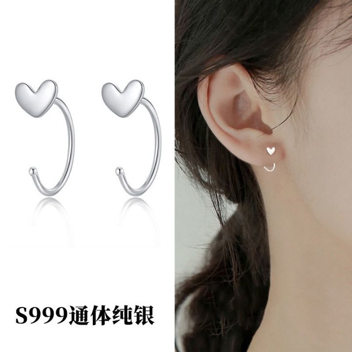 Foot%20silver%20earrings%20S999%20sterling%20silver%20stud%20earrings%20women's%20ear%20piercing%20simple%20and%20versatile%20washing%20and%20sleeping%20free%20to%20remove%20hypoallergenic%20sterling%20silver%20ear%20hooks%20-%20Image%207