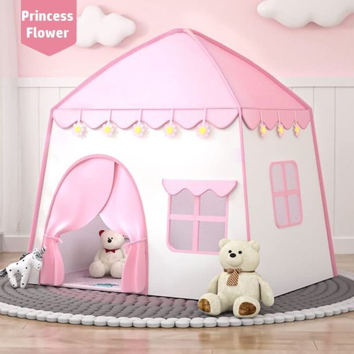Princess%20Castle%20Play%20Tent%20-%20Indoor/Outdoor%20Kids%20Playhouse%20Large%20Toddler%20Tent%20for%20Girls%20&%20Boys%20-%20Image%203