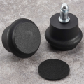 5Pcs Bell Glides Replacement Office Chair or Stool Swivel Caster Wheels to Fixed Stationary Castors, Office Chair Wheels. 