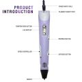 3D Pen, 3D Printing Pen, Easy Safe Creative 3D Writing Printer, 3D Doodle Printer Pen, 3D Art Printing Printer Pens, Educational Gift for Kids, Include 3 Colors PLA Filament Refills. 