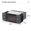 (GGBR) 2X Digital Temperature Controller 220V Cool Heat Switch Refrigerator Refrigeration Defrost Thermostat Sensor(EK-3010). 