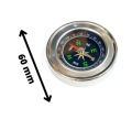 Direction Compass for Kids for School Small Size 60mm Diameter Stainless Steel Directional Magnetic Compass. 