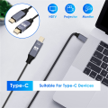 USB C to Mini Displayport Cable USB Type C for 3 to Mini DP Cord 4K Adapter Cable. 