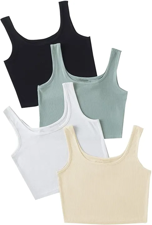 Pack%20Of%203%20Pcs%20Ribbed%20Crop%20Cami%20Top%20For%20Women%20-%20Image%202