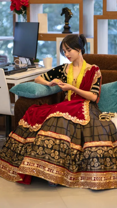 Magar%20Gurung%20Designer%20Hand%20Embroidered%20Traditional%20Lehenga%20Dress%20-%20Image%207