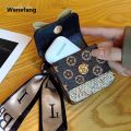 Wenefang Anrushide Fashion inlaid rabbit ears mini bag PU headphone bag For Airpods 2025 New 4 Pro 2 3 2and1Case universal Portable coin purse with keychain. 