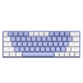 Zifriend T62 (63 Keys) Mechanical Keyboard, RGB Backlit, Hot-swappable, White & Grey Beige. 