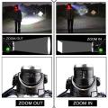 Portable Super Bright Powerful LED Fishing Headlamp 3 Lighting Modes Rechargeable Telescopic Zoom Flashlight Camping Bicycle Torch. 