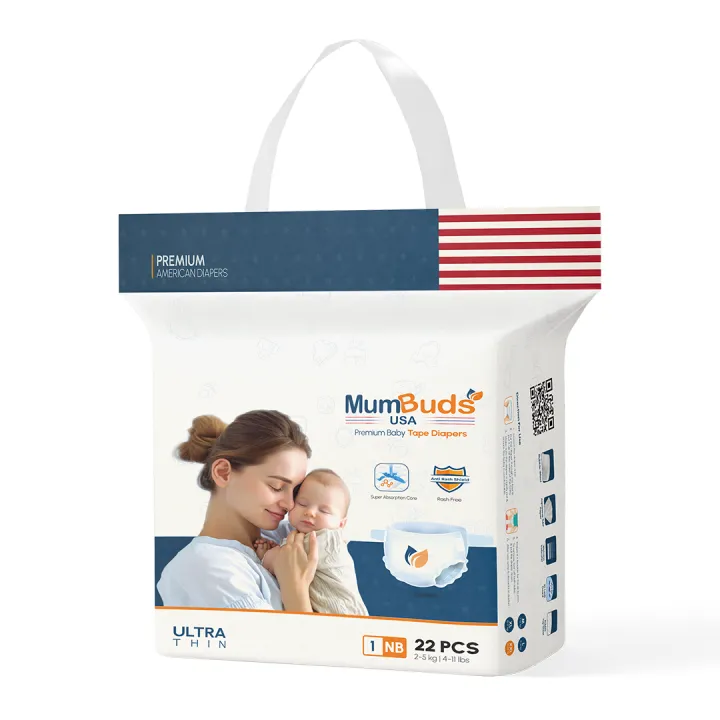 MumBuds%20USA%20ZIPLOCK%20Tape%20Style%20Diapers%20Size-1%20NB%20(2%E2%80%935%20kg)%2022%20Pcs%20(Pack%20of%203)%20%7C%20Ultrathin,%20Soft%20&%20Breathable%20Baby%20Diapers%20-%20Image%203