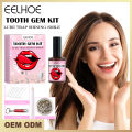 EELHOE Teeth DIY Makeup Professional Tooth Gem Kit With Curing Light And Glue. 