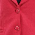 Attire Nepal Red Solid Coat For Women (C-52). 