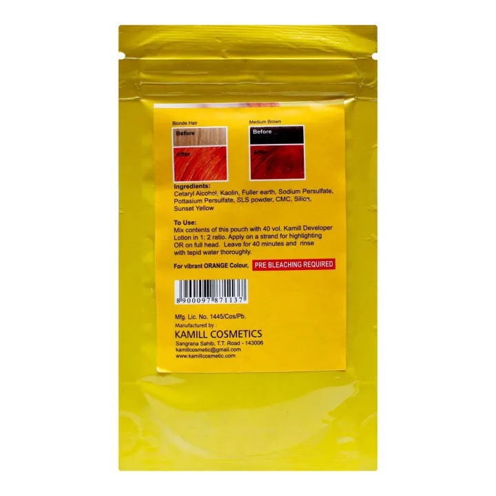 Kamill%200.44%20Fire%20Orange%20Pouch%20Hair%20Color%2025Gm%20-%20Image%203