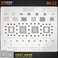 Amaoe Amao MI:1-MI:13 MI:14 Reballing Stencil Set For Redmi K30/K30pro/9/Note9 4G/Note 9 Pro 10/10 Pro CC9/Cc9e/8SE/A3 Electronic parts maintenance. 