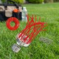 New Product Aluminum Alloy Aluminum Porous Lawn Head 3 Discs Mowing Line Grass Cutting Head Replacement Parts 32 Square Grass Ropes Lawn Cutter Head Yard Maintenance. 