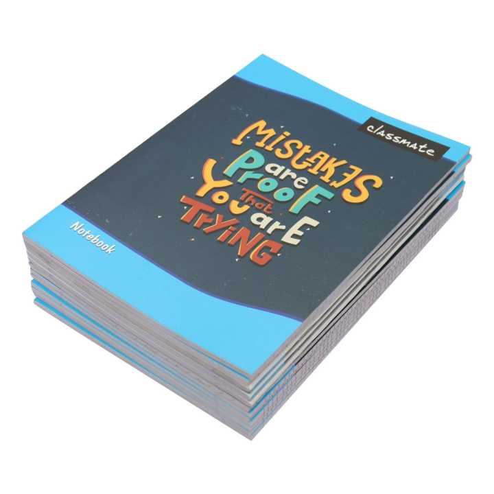 Classmate Mistake Are Proof That You Are Trying Math Notebook Copy, Set Of 12