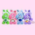 Carebears Rainbow Bear Plush Pendant Doll Transformed Into Rabbit Ear Keychain Pendant Tetong. 