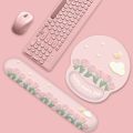 Creative Non-Slip Tulip Mouse Pad Hand Support Thickened Wrist Rest Mouse Pad Cute Rubber Base Mouse Wrist Rest Office Desk. 