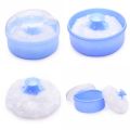 Soft and Safe Baby Powder Puff for Infants and Toddlers - Round Container Included. 