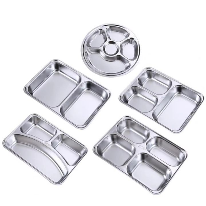 Rectangular%20Divided%20Stainless%20Steel%20Dinner%20Plate%20Thickened%20Deepened%20Fast%20Food%20Plate%20Stackable%20Lunch%20Container%20Tray%20Canteen%20-%20Image%204