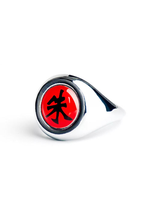 Premium Quality Unisex Itachi Glass Topper Staineless Ring, Anime Naruto Rings